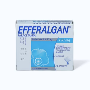 Bột sủi bọt Efferalgan 150mg hạ sốt giảm đau (hộp 12 gói)